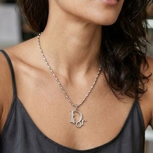 Elegant Silver Necklace Pendent DIY "Reworked" Designer Jewelry